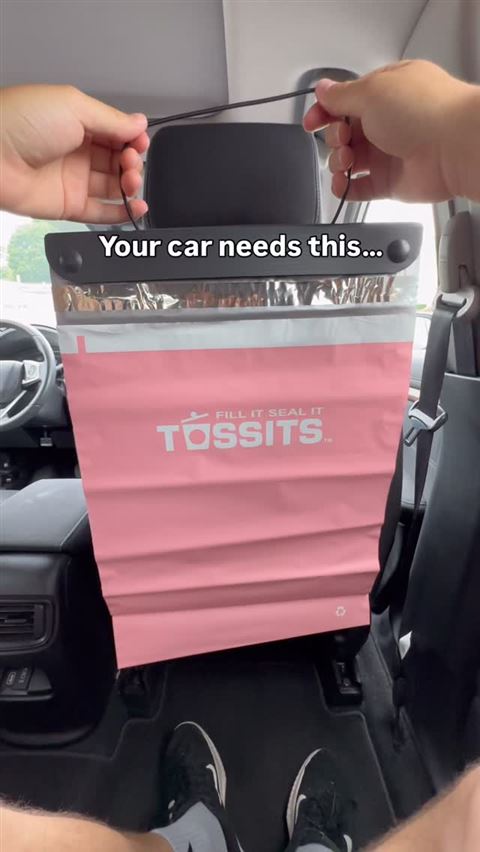 Tossits Instagram reel showing the product demo format